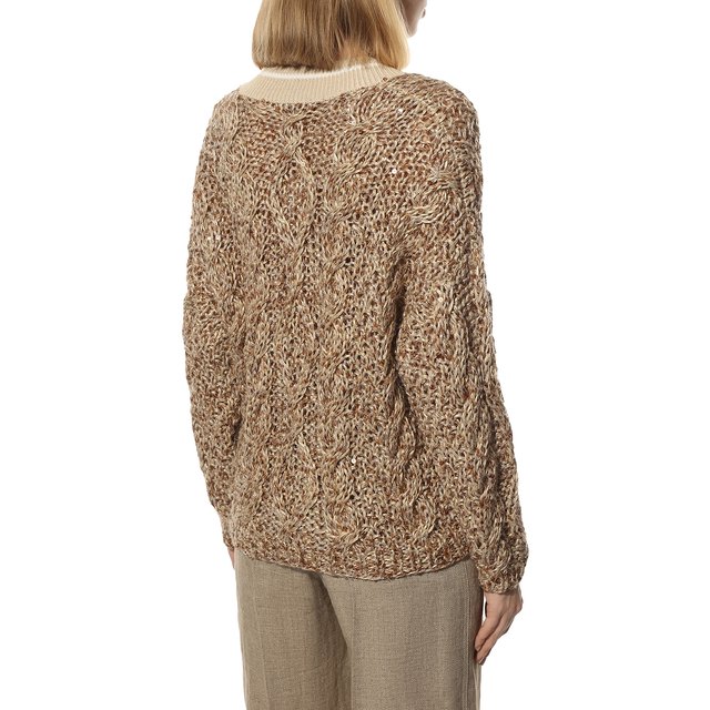 фото Свитер изо льна и хлопка brunello cucinelli