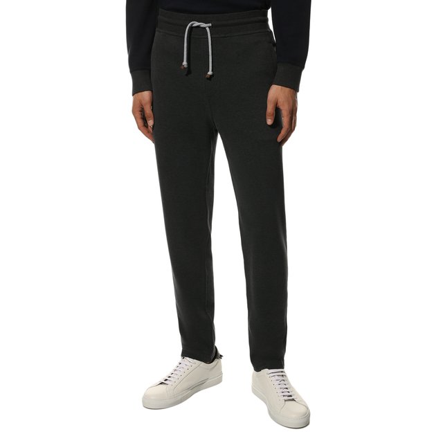 фото Хлопковые брюки brunello cucinelli