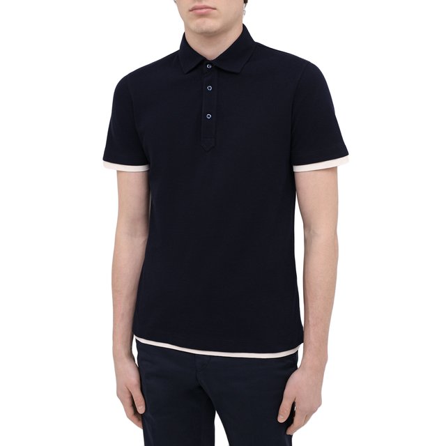 фото Хлопковое поло brunello cucinelli