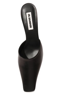 Женские кожаные мюли JIL SANDER черного цвета, арт. J15WP0063/P4864 | Фото 6 (Каблук высота: Низкий; Региональные ограничения белый список (Axapta Mercury): Не проставлено; Материал внутренний: Натуральная кожа; Материал сплава: Проставлено; Нос: Не проставлено; Каблук тип: Шпилька; Подошва: Плоская; Драгоценные камни: Проставлено)