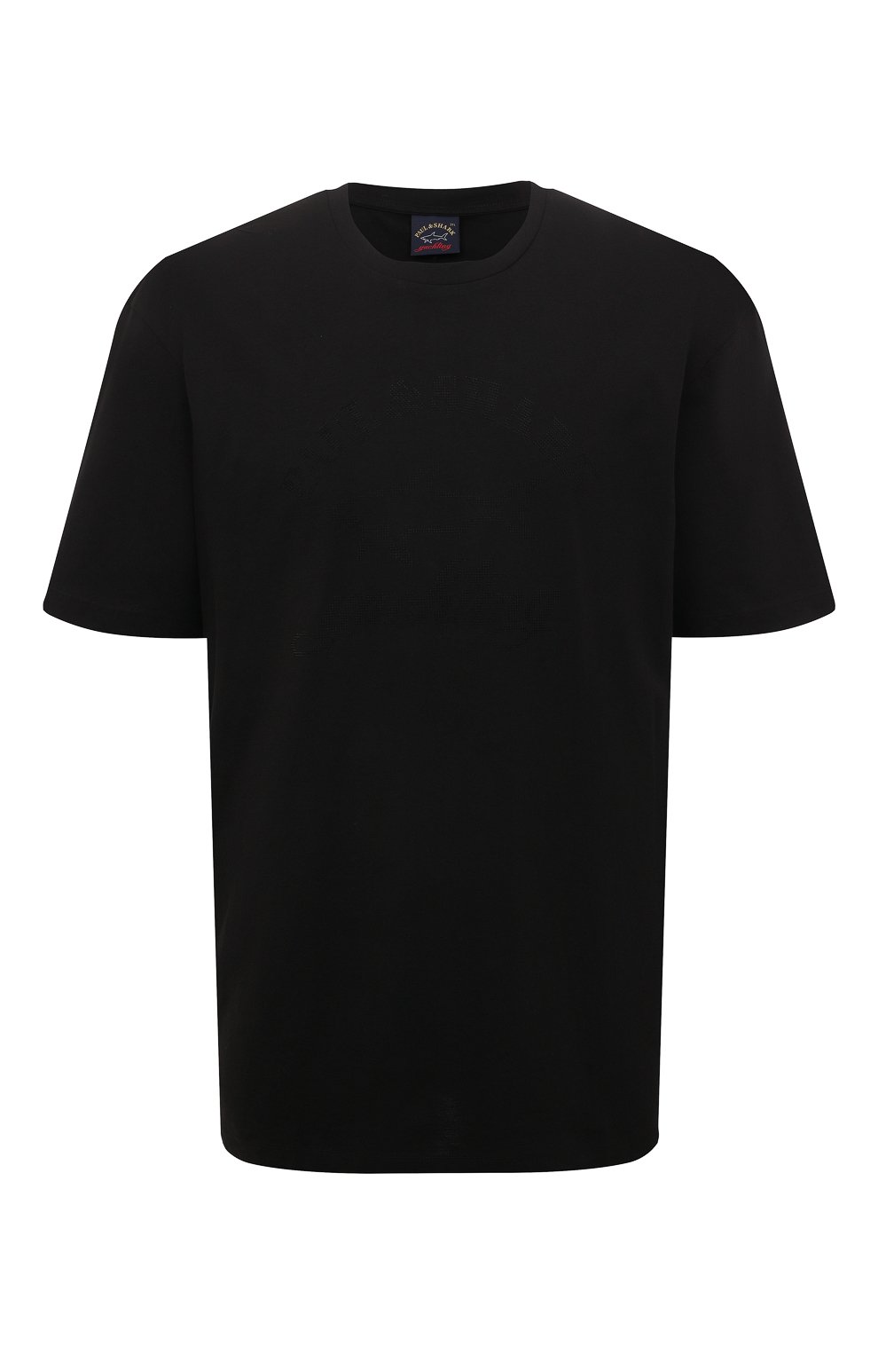 Хлопковая футболка Paul&Shark 13311614/3XL-6XL, цвет чёрный, размер 60