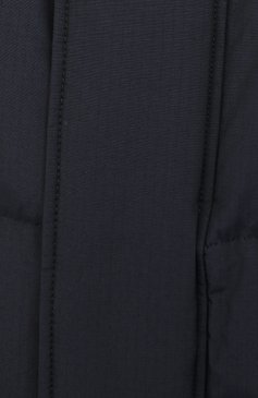 Мужская утепленная куртка BOSS темно-синего цвета, арт. 50436497 | Фото 5 (Кросс-КТ: Куртка; Рукава: Длинные; Длина (верхняя одежда): До середины бедра; Материал внешний: Синтетический материал, Хлопок; Мужское Кросс-КТ: утепленные куртки, Верхняя одежда; Стили: Кэжуэл)