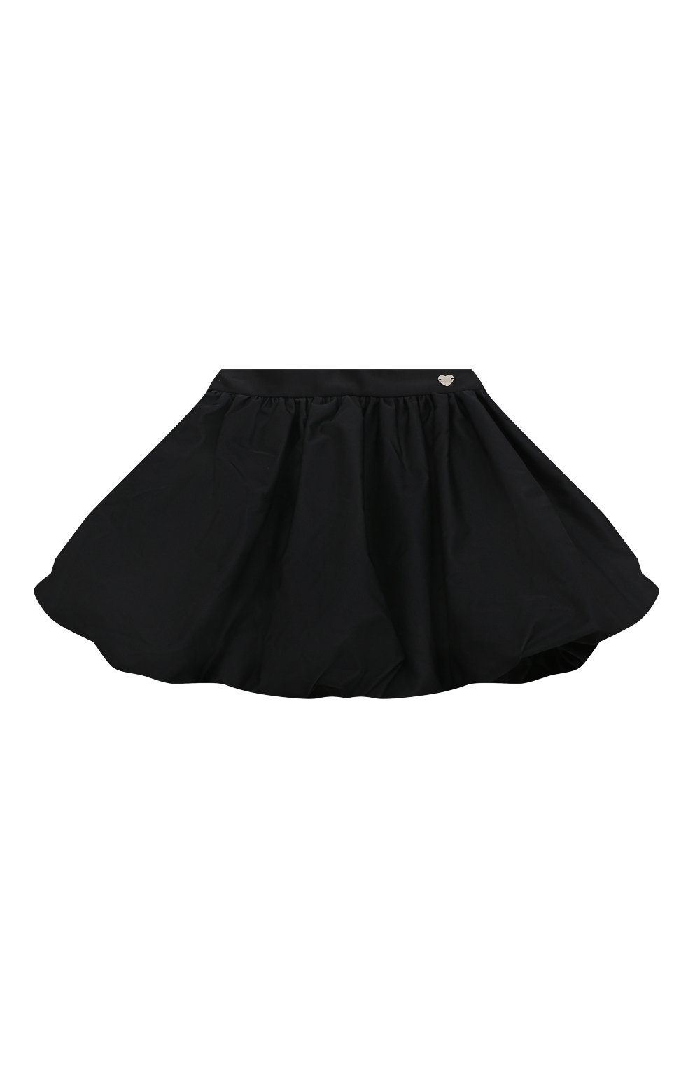 Детская юбка MONNALISA черного цвета, арт. 11B704 | Фото 1 (Случай: Повседневный; Материал внешний: Синтетический материал; Материал сплава: Проставлено; Нос: Не проставлено; Материал подклада: Хлопок)