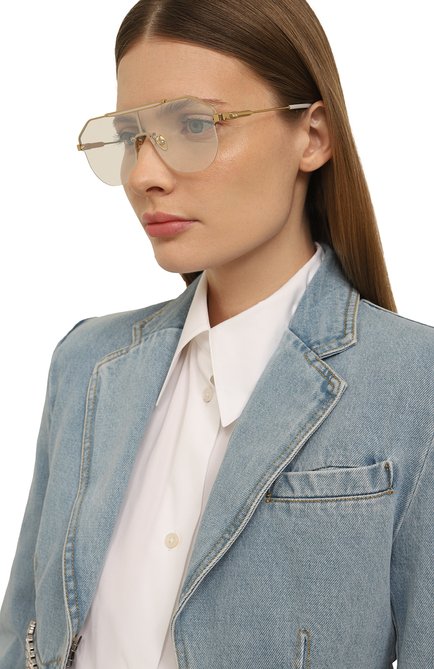 Женские солнцеза щитные очки PROJEKT PRODUKT прозрачного цвета, арт. AU2 C5G | Фото 2 (Тип очков: С/з; Кросс-КТ: С/з-унисекс; Оптика Гендер: оптика-унисекс; Очки форма: Маска)