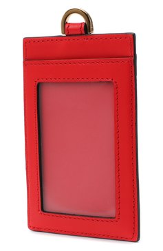 Женский кожаный футляр для кредитных карт virtus VERSACE красного цвета, арт. DP3H672V/DVT2 | Фото 2 (Материал: Натуральная кожа)