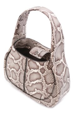 Женская сумка из кожи питона TOD’S бежевого цвета, арт. XBWA0US0200PQW/PBIV | Фото 4 (Материал: Экзотическая кожа; Сумки-технические: Сумки top-handle; Размер: medium)