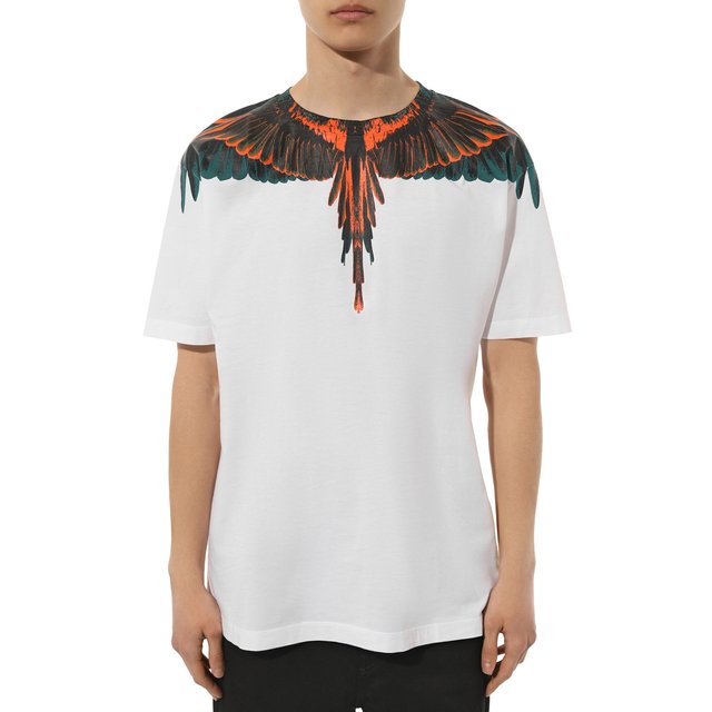 Хлопковая футболка Marcelo Burlon  CMAA018F22JER0010120 Фото 3