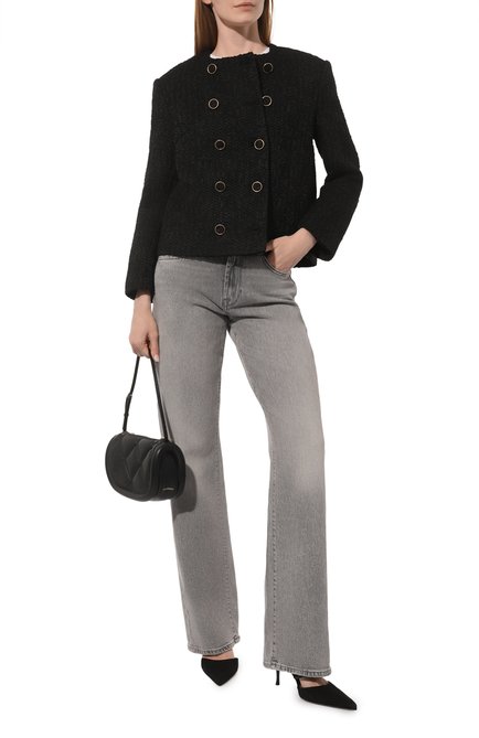 Женские джинсы 7 FOR ALL MANKIND серого цвета, арт. JSSTC640MS | Фото 2 (Длина (брюки, джинсы): Удлиненные; Материал сплава: Проставлено; Драгоценные камни: Проставлено; Материал внешний: Хлопок)