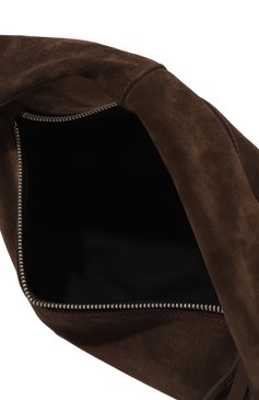 Женская сумка cush BY FAR коричневого цвета, арт. 23PFCSHSBERUMED | Фото 5 (Сумки-технические: Сумки top-handle; Размер: medium; Материал: Натуральная кожа, Натуральная замша; Материал сплава: Проставлено; Драгоценные камни: Проставлено)