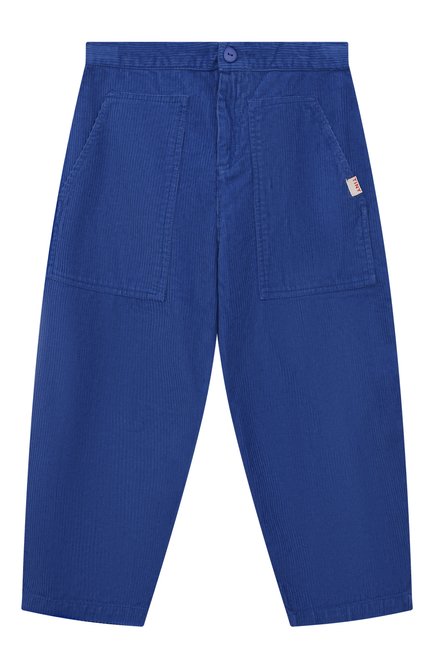 Детские хлопковые брюки TINYCOTTONS синего цвета, арт. AW23-188 | Фото 1 (Нос: Не проставлено; Материал сплава: Проставлено; Материал внешний: Хлопок)
