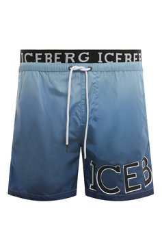Мужские плавки-шорты ICEBERG разноцветного цвета, арт. ICE3MBM11 | Фото 1 (Материал внешний: Синтетический материал; Принт: С принтом; Мужское Кросс-КТ: плавки-шорты)