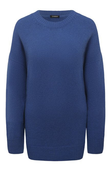 Женский кашемировый пуловер CANESSA синего цвета по цене 79850 руб., арт. HWKG003 FK0001 | Фото 1