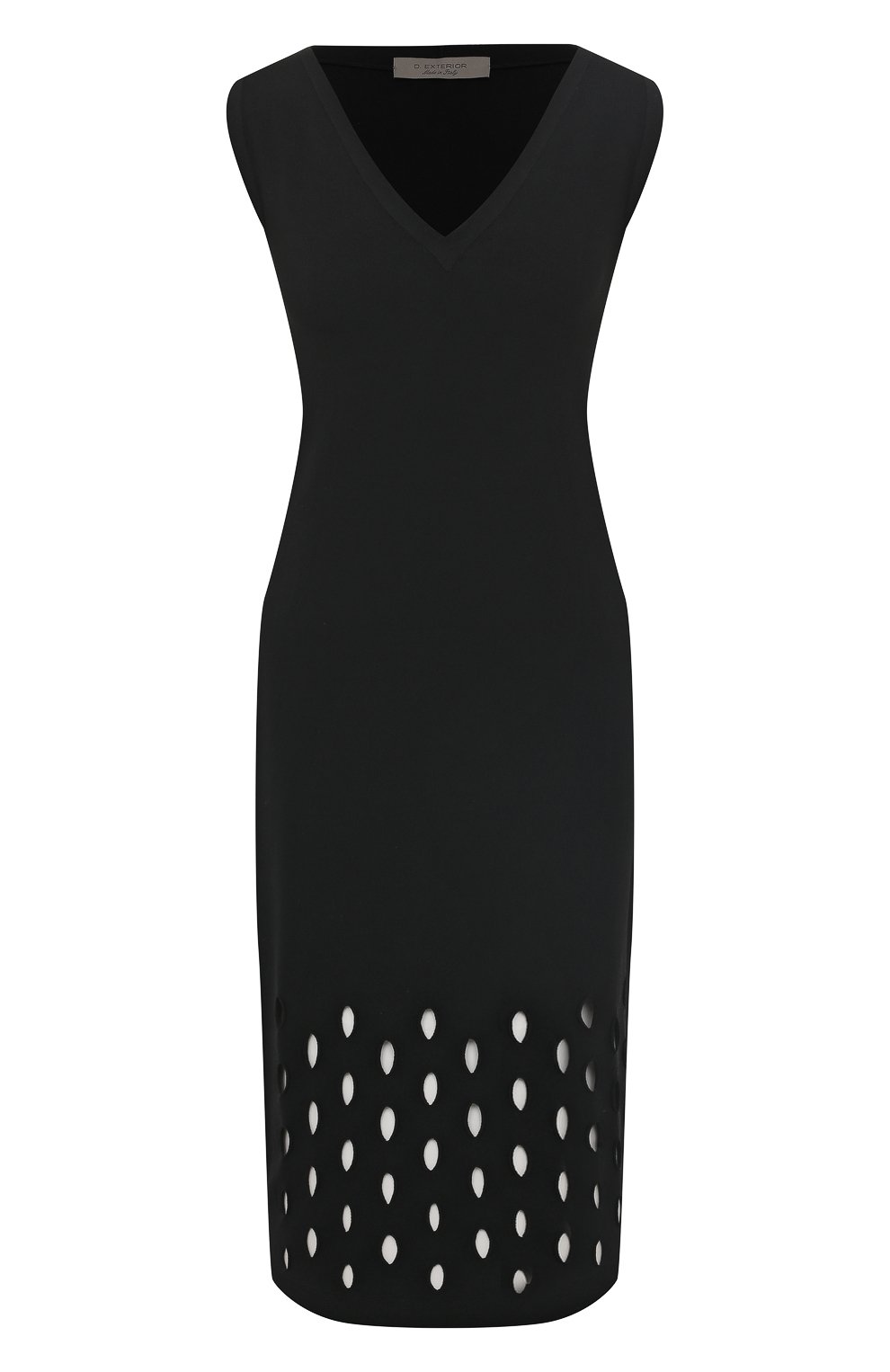 Платье из вискозы D.Exterior черного цвета