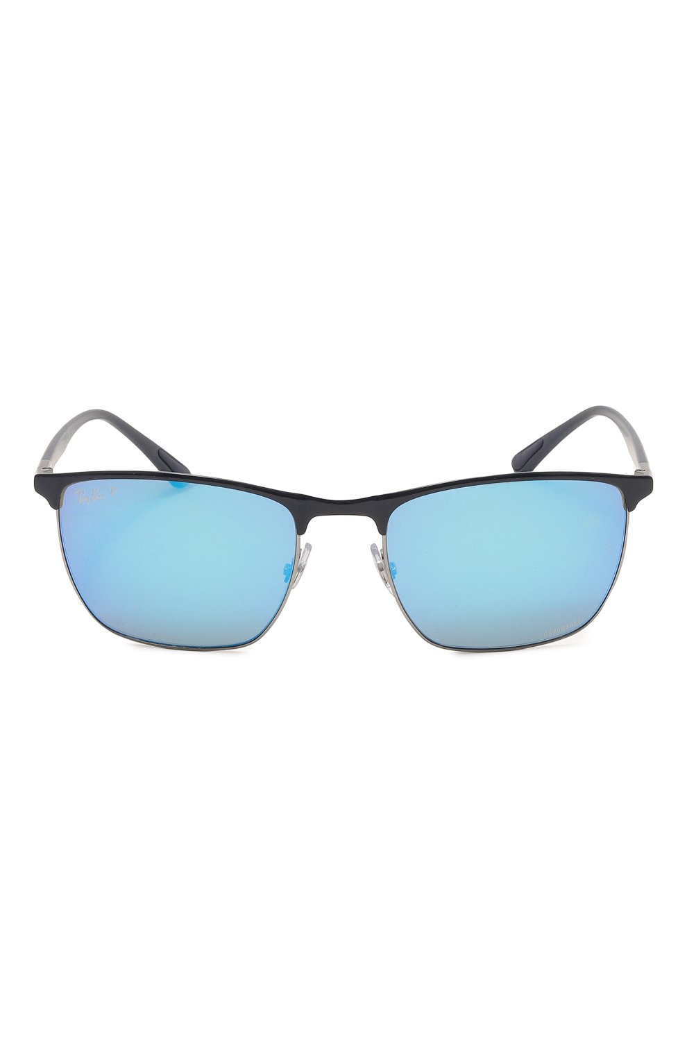 Женские солнцезащитные очки RAY-BAN синего цвета, арт. 3686-92044L | Фото 4 (Тип очков: С/з; Материал: Металл; Очки форма: Квадратные; Оптика Гендер: оптика-унисекс)