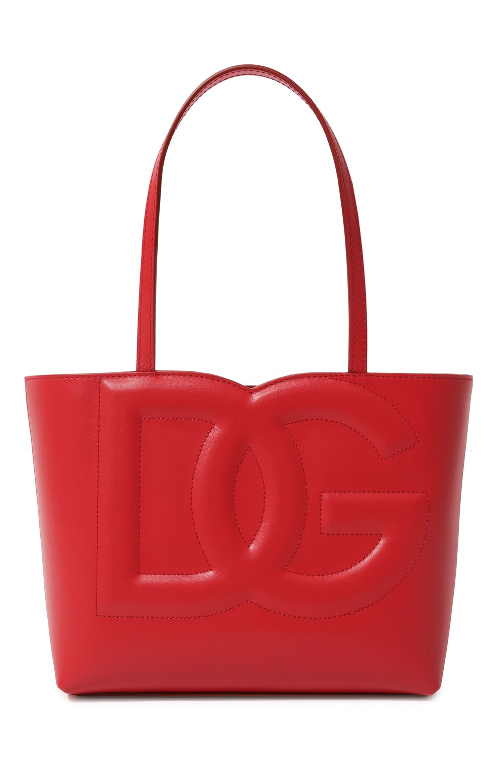 Шоперы Dolce & Gabbana, Сумка-тоут DG Logo medium Dolce & Gabbana, Италия, Красный, Кожа: 100%;, 12942411  - купить