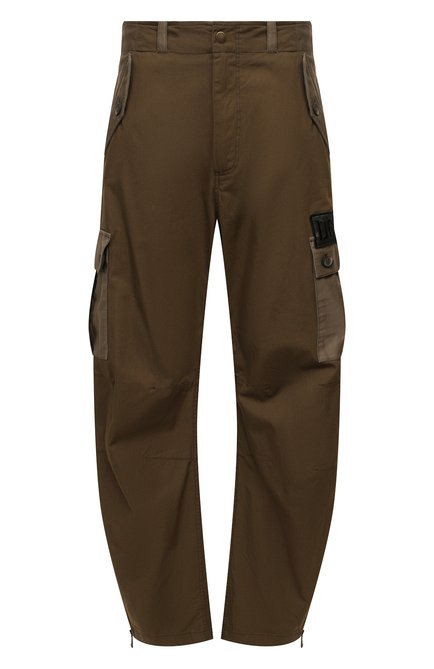 Мужские хлопковые брюки-карго DOLCE & GABBANA хаки цвета по цене 97700 руб., арт. GV30XZ/GEY13 | Фото 1
