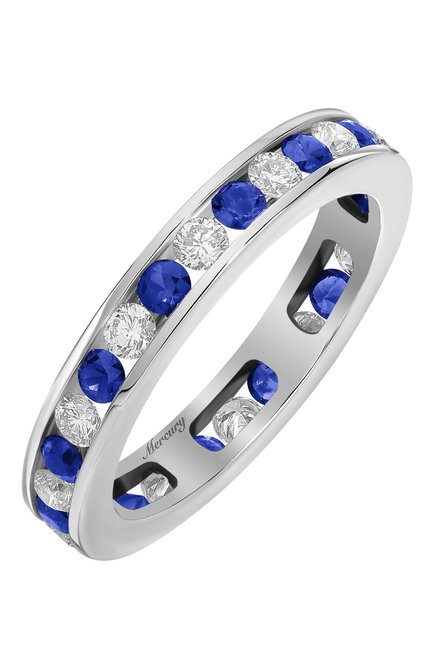 Женские кольцо MERCURY бесцветного цвета, арт. MR22375/WG/1RDSP0.05 | Фото 1 (Материал сплава: Белое золото; Драгоценные камни: Бриллианты)