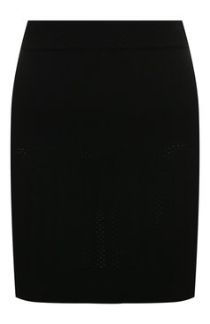 Женская юбка из вискозы ULYANA SERGEENKO черного цвета, арт. MGL008SS22P (0238л) | Фото 1 (Стили: Гламурный; Длина Ж (юбки, платья, шорты): Мини; Материал внешний: Синтетический материал, Вискоза; Женское Кросс-КТ: Юбка-одежда)