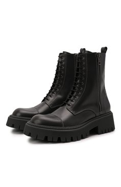 Мужские кожаные ботинки tractor BALENCIAGA темно-серого цвета, арт. 615679/WA8E9 | Фото 1 (Каблук высота: Высокий; Материал внешний: Кожа; Мужское Кросс-КТ: Ботинки-обувь, Байкеры-обувь; Материал внутренний: Натуральная кожа; Региональные ограничения белый список (Axapta Mercury): RU; Материал утеплителя: Без утеплителя; Подошва: Массивная)