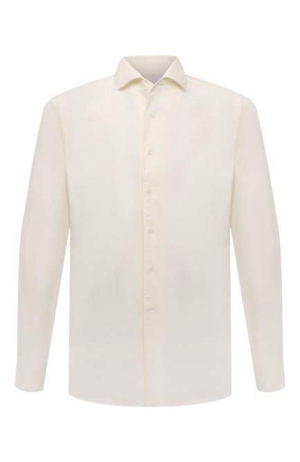 Мужская рубашка из хлопка и кашемира CORNELIANI белого цвета по цене 39500 руб., арт. 92P156-3811629 | Фото 1
