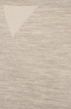 Женский пуловер из шерсти и вискозы BOTTEGA VENETA серого цвета, арт. 682347/VKN30 | Фото 5 (Материал внешний: Шерсть, Вискоза; Рукава: Длинные; Длина (для топов): Стандартные; Материал сплава: Проставлено; Женское Кросс-КТ: Пуловер-одежда; Драгоценные камни: Проставлено; Стили: Кэжуэл)