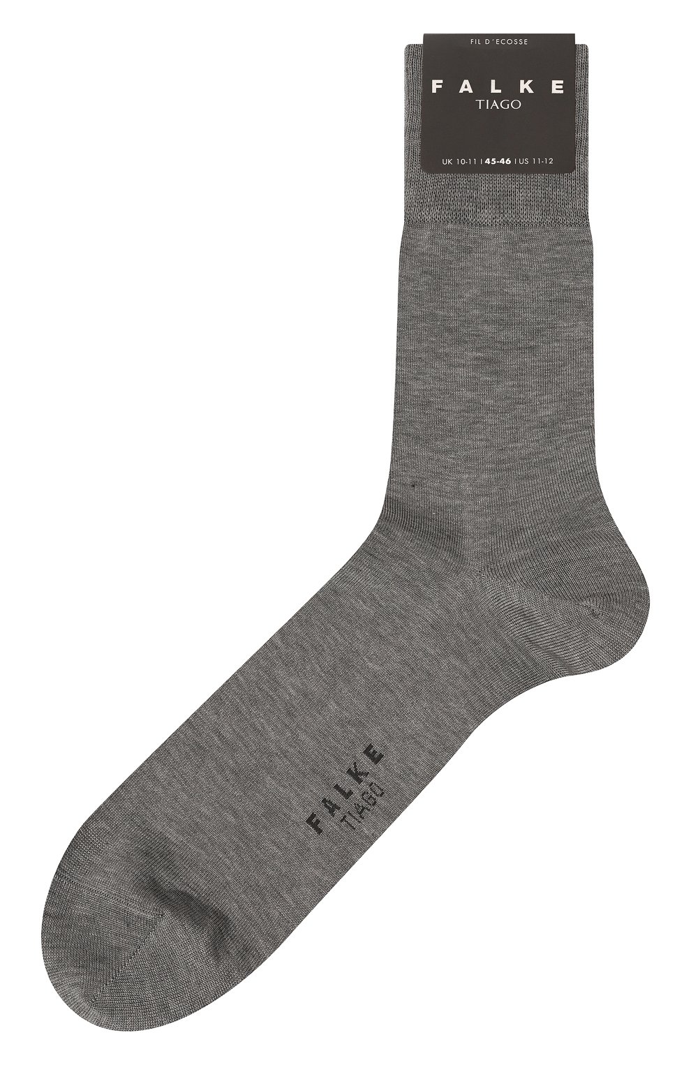 Мужские хлопковые носки FALKE серого цвета, арт. 14792 | Фото 1 (Кросс-КТ: бельё; Материал внешний: Хлопок)