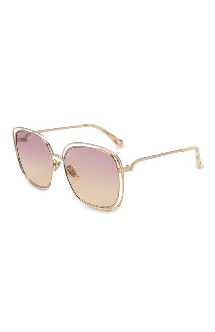 Женские солнцезащитные очки CHLOÉ розового цвета по цене 39000 руб., арт. CH0077SK 003 | Фото 1