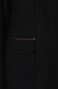 Мужская куртка CORNELIANI темно-синего цвета, арт. 9225B9-3820157 | Фото 5 (Кросс-КТ: Куртка; Материал внешний: Шерсть, Синтетический материал; Рукава: Длинные; Мужское Кросс-КТ: утепленные куртки; Материал сплава: Проставлено; Материал подклада: Синтетический материал; Драгоценные камни: Проставлено; Длина (верхняя одежда): Короткие; Стили: Кэжуэл)