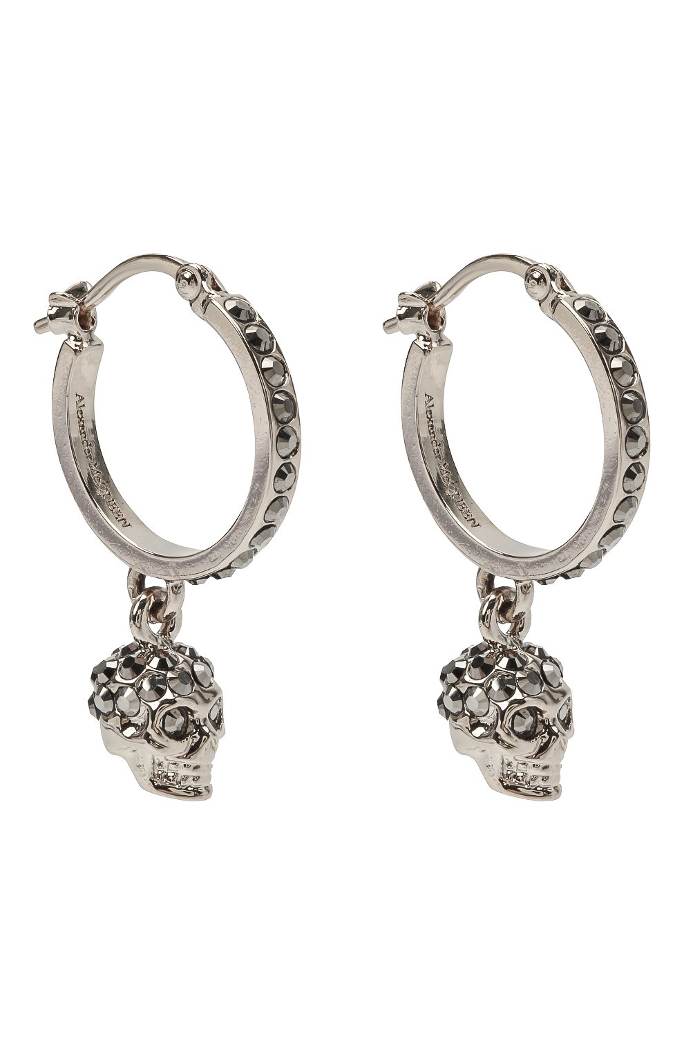 Женские серьги ALEXANDER MCQUEEN серебряного цвета, арт. 550503/J160K | Фото 3 (Материал: Металл)