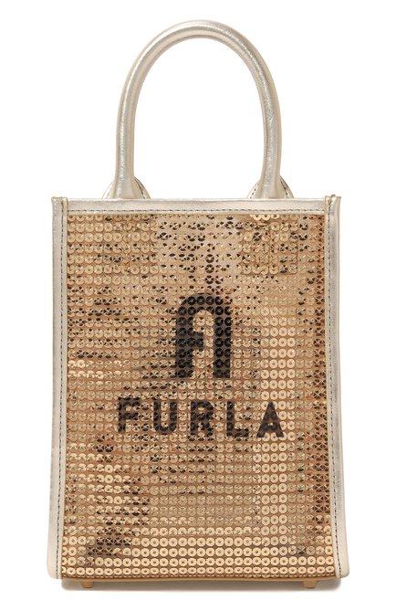 Женская сумка-тоут opportunity mini FURLA золотого цвета, арт. WB00831/BX1569 | Фото 1