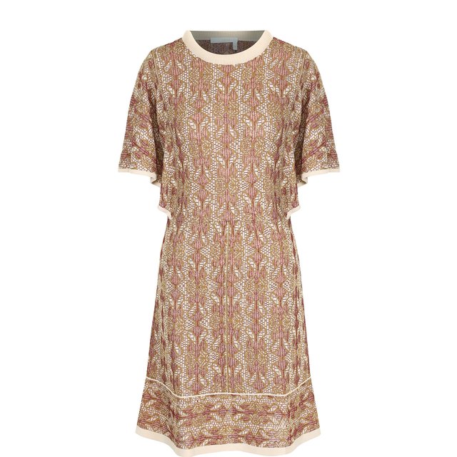 фото Вязаное мини-платье с круглым вырезом chloé