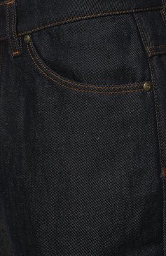 Мужские джинсы ERMENEGILDO ZEGNA темно-синего цвета, арт. VZ767/ZZ523 | Фото 5 (Силуэт М (брюки): Широкие; Кросс-КТ: Деним; Длина (брюки, джинсы): Стандартные; Материал сплава: Проставлено; Нос: Не проставлено; Материал внешний: Хлопок, Деним, Лен; Драгоценные камни: Проставлено; Стили: Минимализм)