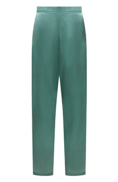 Женские шелковые брюки AUBADE зеленого цвета, арт. QS60 | Фото 1 (Материал внешний: Шелк; Женское Кросс-КТ: Брюки-белье; Материал сплава: Проставлено; Нос: Не проставлено; Драгоценные камни: Проставлено)
