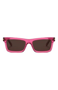 Женские солнцезащитные очки SAINT LAURENT розового цвета, арт. SL 461 BETTY 018 | Фото 3 (Материал: Пластик; Тип  очков: С/з; Оптика Гендер: оптика-женское; Очки форма: Прямоугольные)