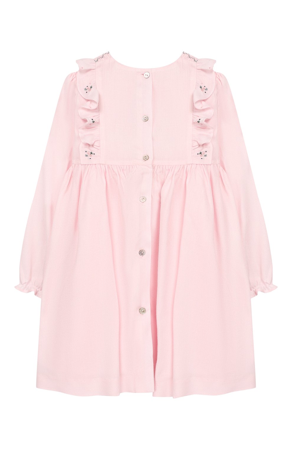 Женский платье TARTINE ET CHOCOLAT светло-розового цвета, арт. TP30121/4A-5A | Фото 2 (Материал внешний: Вискоза; Материал подклада: Хлопок; Статус проверки: Проверена категория)