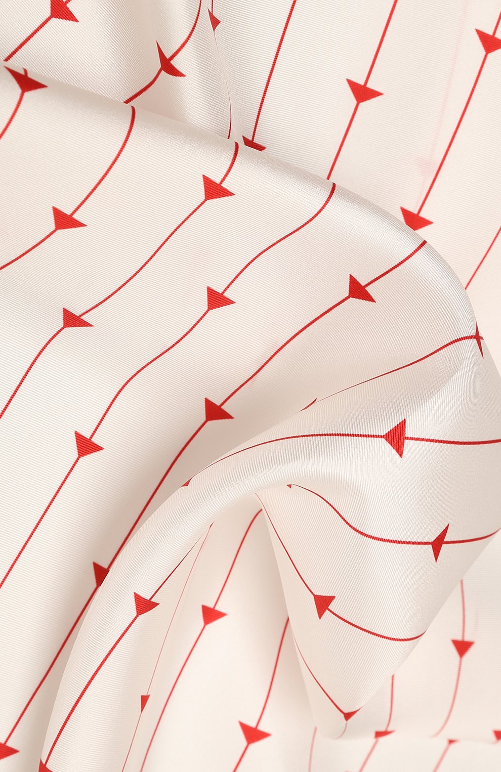 Женский шелковый платок PRADA разноцветного цвета, арт. 1FF001-2DTR-F0970 | Фото 4 (Принт: С принтом; Материал: Текстиль, Шелк)