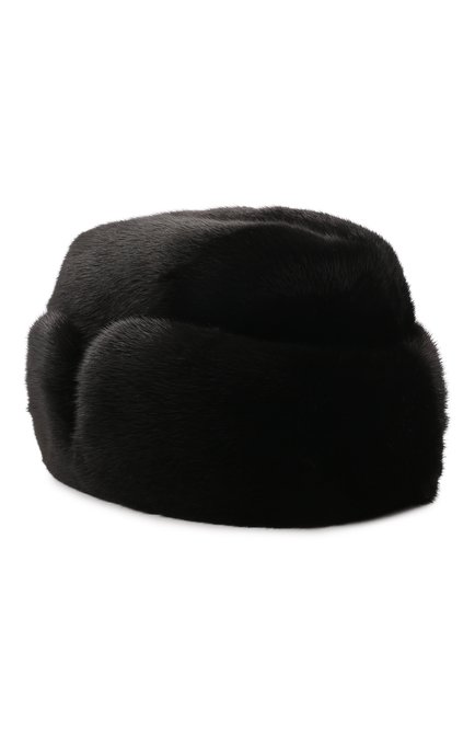 Мужская шапка из меха норки FURLAND черного цвета, арт. 0010300110147600000 | Фото 1 (Материал: Натуральный мех)