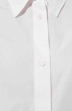 Женская хлопковая рубашка NINA RICCI белого цвета, арт. 23PCT0003C00539 | Фото 5 (Принт: Без принта; Региональные ограничения белый список (Axapta Mercury): Не проставлено; Женское Кросс-КТ: Рубашка-одежда; Материал сплава: Проставлено; Нос: Не проставлено; Материал внешний: Хлопок; Драгоценные камни: Проставлено; Стили: Кэжуэл)