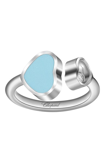 Женские кольцо CHOPARD бесцветного цвета, арт. 829482-1410 | Фото 2 (Материал сплава: Белое золото; Драгоценные камни: Бриллианты)