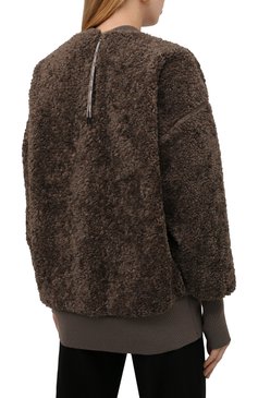 Женский свитшот 4 moncler hyke MONCLER GENIUS хаки цвета, арт. G2-09K-8G000-07-54AM6 | Фото 4 (Рукава: Длинные; Материал внешний: Синтетический материал; Длина (для топов): Удлиненные; Стили: Спорт-шик; Материал подклада: Синтетический материал; Женское Кросс-КТ: Свитшот-одежда)