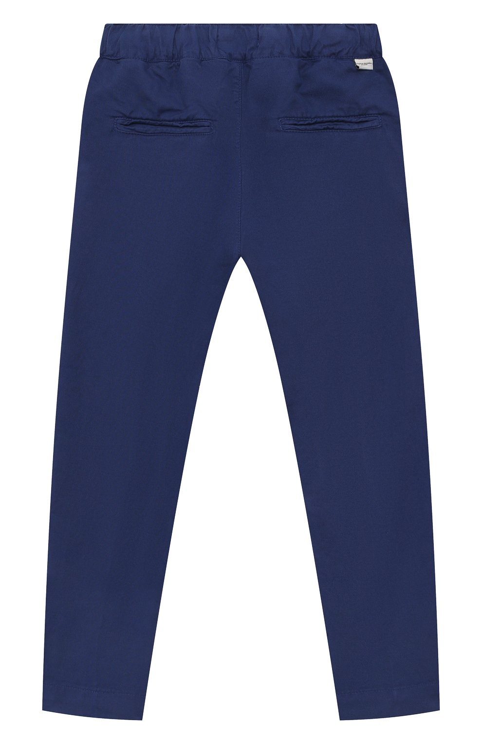Детские хлопковые брюки PAOLO PECORA MILANO синего цвета, арт. PP3304/6-12 | Фото 2 (Региональные ограничения белый список (Axapta Mercury): Не проставлено; Материал сплава: Проставлено; Нос: Не проставлено; Материал внешний: Хлопок)