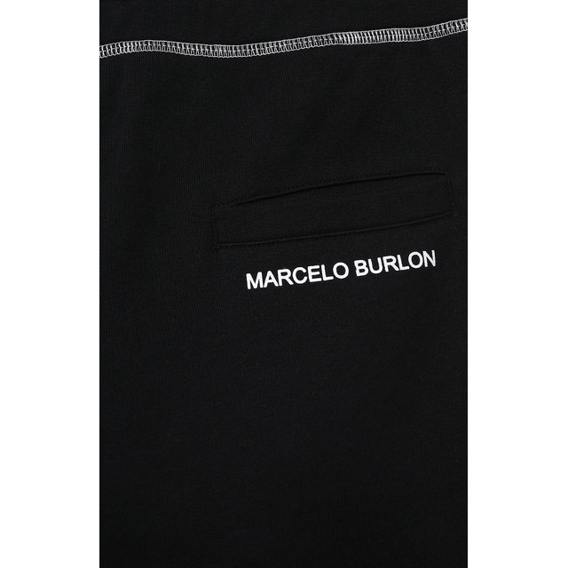 Хлопковые джоггеры Marcelo Burlon Kids of Milan 21E/B/MB/3002/0021/8-14Y Фото 3