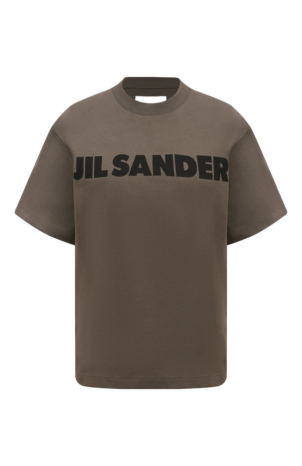 Женская хаки хлопковая футболка JIL SANDER купить в интернет-магазине ...