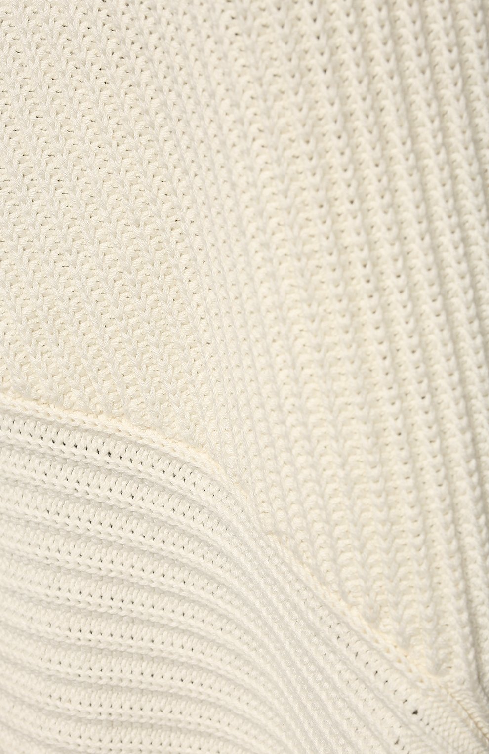 Женский хлопковый свитер RUBAN молочного цвета, арт. RSS22-40.1.64.10 | Фото 5 (Женское Кросс-КТ: Свитер-одежда; Рукава: Длинные; Длина (для топов): Удлиненные; Материал внешний: Хлопок; Стили: Кэжуэл)