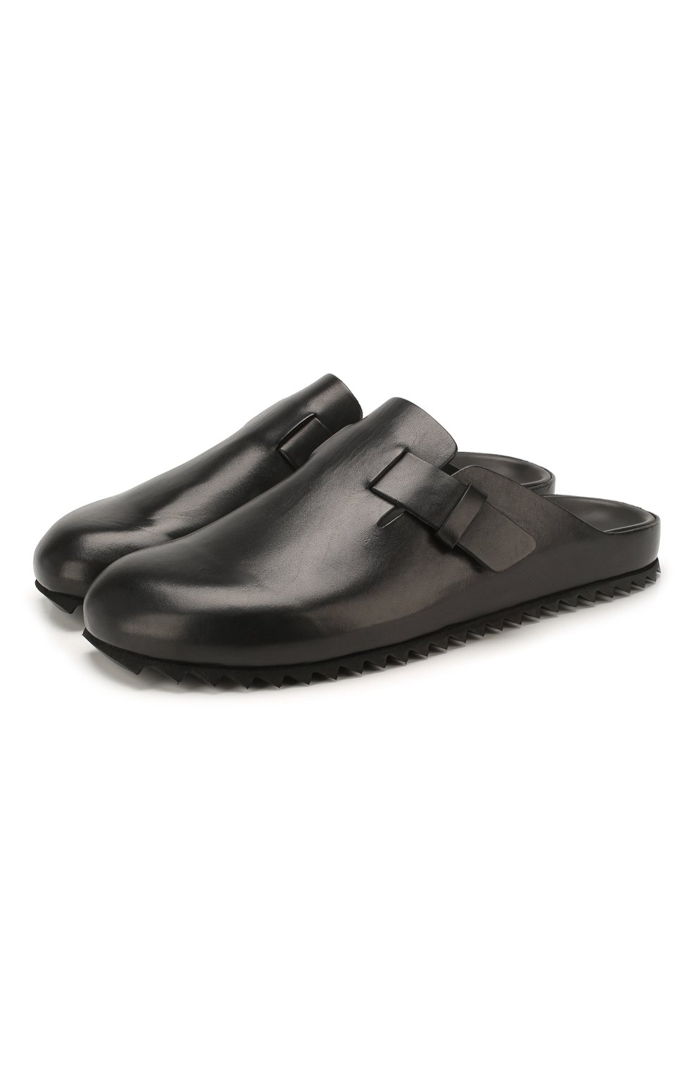 Мужские черные кожаные сабо OFFICINE CREATIVE купить в интернет ...