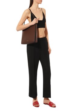 Женский сумка square FRENZLAUER коричневого цвета, арт. SQUARE | Фото 7 (Сумки-технические: Сумки-шопперы; Размер: medium; Материал: Натуральная кожа)