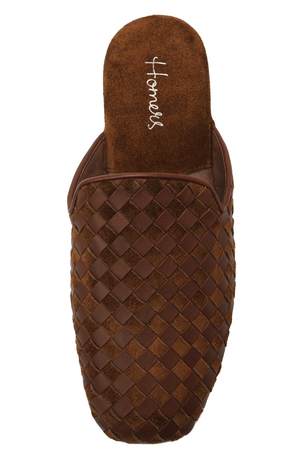 Мужского кожаные домашние туфли HOMERS AT HOME коричневого цвета, арт. 16097/ANTE | Фото 6 (Материал внутренний: Натуральная кожа; Мужское Кросс-КТ: тапочки-обувь)