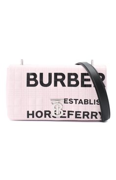 Женская сумка lola BURBERRY розового цвета, арт. 8029686 | Фото 6 (Сумки-технические: Сумки через плечо; Ремень/цепочка: На ремешке; Материал: Текстиль; Размер: small)