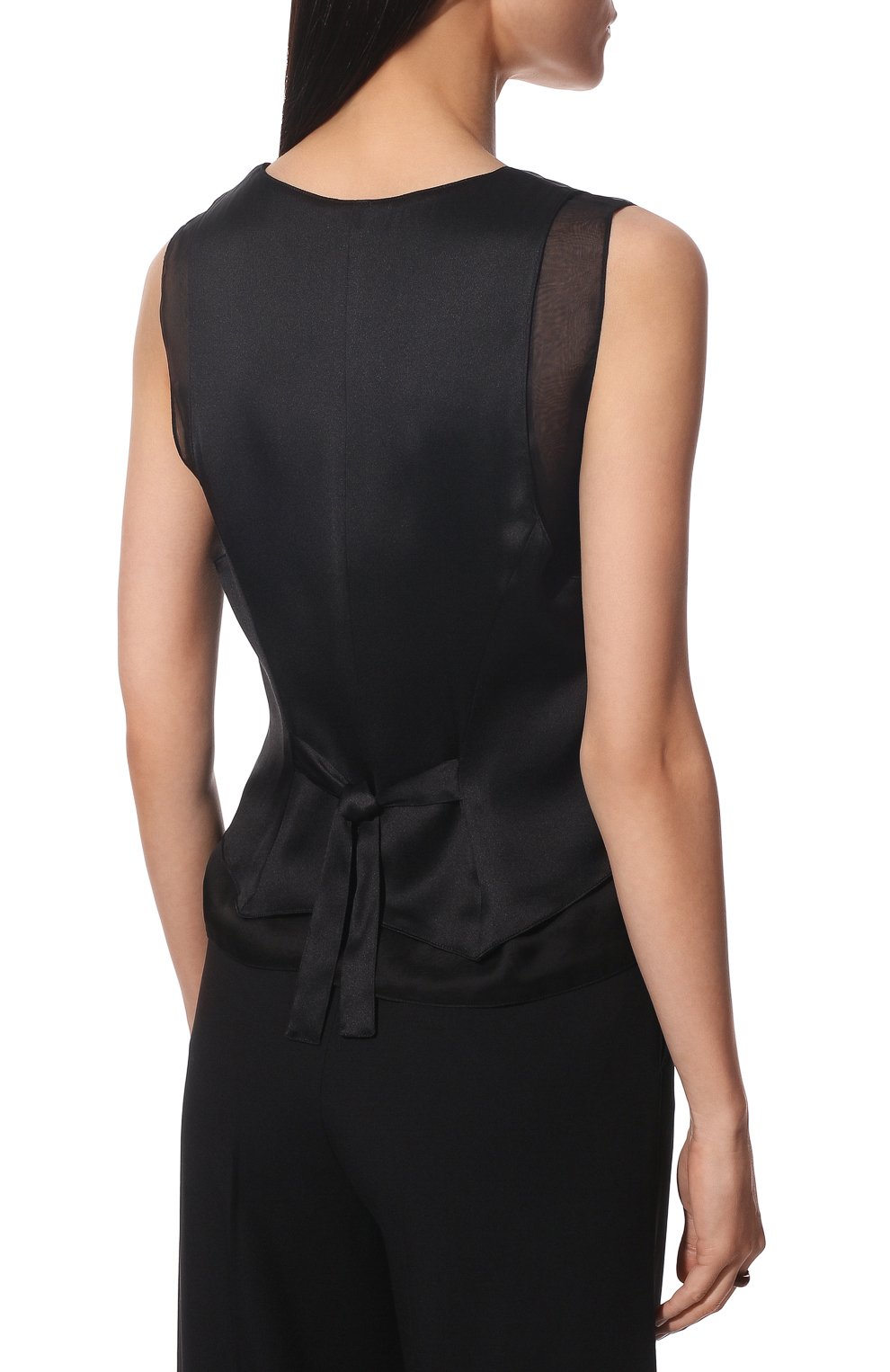 Шелковый топ Giorgio Armani  2SHCC02B/T037N Фото 4