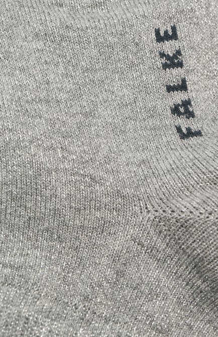 Детские носки FALKE серого цвета, арт. 12154 | Фото 2 (Материал: Хлопок, Текстиль; Статус проверки: Проверена категория, Требуются правки; Кросс-КТ: Носки)